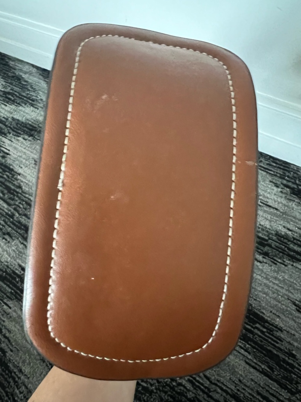H&M Brown Leather Bucket Crossbody with Gold Accent - Picture 9 of 9
